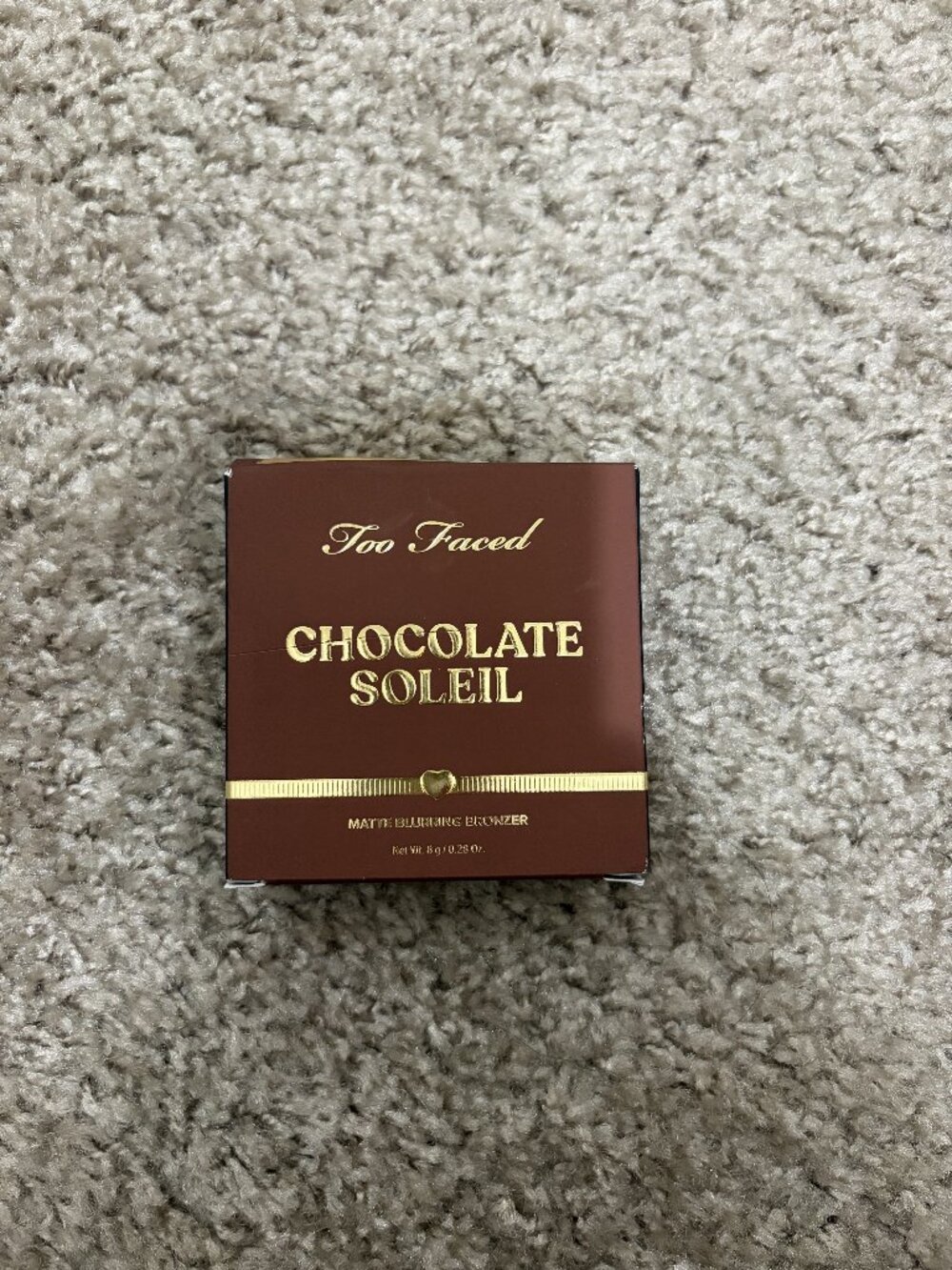 Too Faced Chocolate Soleil Matte Bronzer Milk Chocolate 0.28 oz Full Size NIB